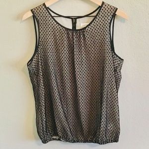 Coldwater Creek Black/nude sleeveless top